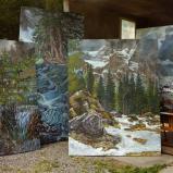 Bernard Bailly,Tentlingen, l'atelier, tableaux de montagne